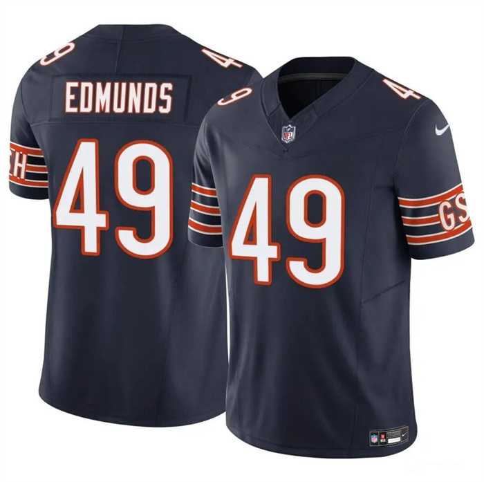 Men & Women & Youth Chicago Bears #49 Tremaine Edmunds Navy 2023 F.U.S.E. Vapor Stitched Jersey
